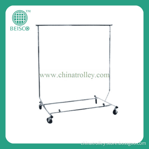 Chrome Rolling Clothing Racks with Casters (JS-ACRN02)